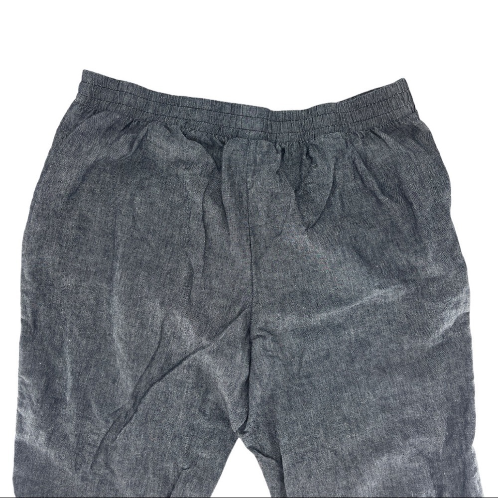 Croft & Barrow Cotton Linen Drawstring Joggers Grey Size XL - Picture 5 of 7